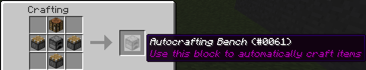 AutoCrafting Bench Recipe